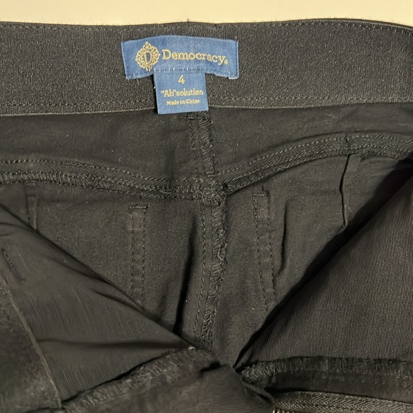 Democracy Women's Black Jeans Freedom Ankle Skimmer Size 4 - Picture 7 of 10